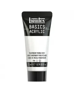 Liquitex basics akrilfesték transzparens kevert fehér színben magas pigmentáció és színtisztaság magas minőség széleskörű felh