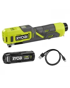 Ryobi akkus mini-kompresszor r14-120g kompakt, 4 v-os akkumulátoros beépített usb-s akkumulátor – bárhol újratölthető max. nyomás