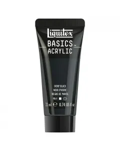 Liquitex basics akrilfesték ivory fekete színben magas pigmentáció és színtisztaság magas minőség széleskörű felhasználhatósá