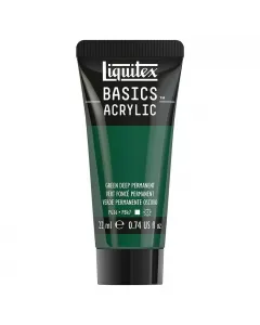 Liquitex basics akrilfesték permanens sötétzöld színben magas pigmentáció és színtisztaság magas minőség széleskörű felhaszn