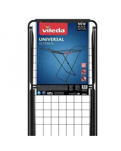A vileda universal ultimate ruhaszárító állvány 18 m szárítófelülettel biztosít helyet a ruhák beltéri szárításához kihajtha
