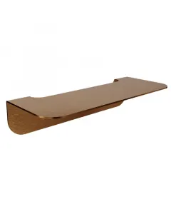 Camargue fürdőszobai polc antwerpen matt réz színben, nemesacélból 25 cm széles kialakítás egyszerű felszerelés 3m ragasztóval t