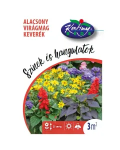 Vetési idő: április - május növénymagasság: 20-30 cm Összetétele: lobularia, tagetes, zinnia, eschscholtzia, calendula, stb.