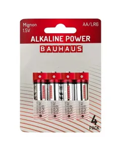 Erőteljes alkáli elem ideális nagy teljesítményű és tartós használatra típus: aa feszültség: 1,5 v 4 db/csomag