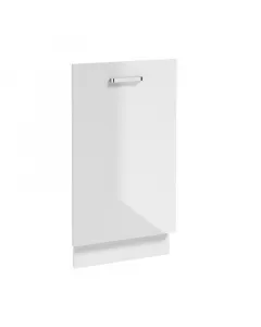 A first konyhabútor család része mérete: 80 x 45 x 1,6 cm fehér, magasfényű front fényes, króm színű, fém fogantyúkkal