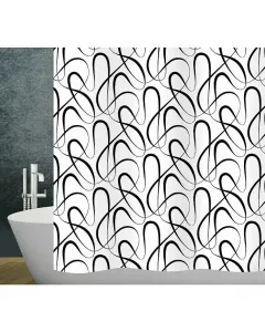Diaqua swing zuhanyfüggöny 100 % poliészterből vízlepergető kivitel 240 x 180 cm méret varrt oldalszegélyek és megerősített fels�