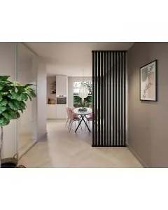 Cando térelválasztó léc láva fekete színben 260 x 5 x 3 cm 4 darabos csomag pefc-minősített faanyag, mdf külön vásárolhatók a 4