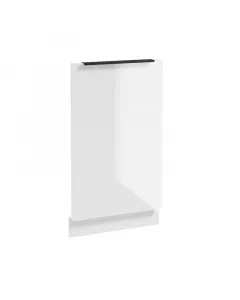 A belluno konyhabútor család része mérete: 80 x 45 x 1,6 cm fehér, magasfényű front matt fekete, fém fogantyúkkal