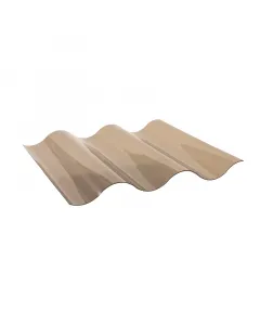 Toplight polikarbonát hullámlemez bronz kivitel méret: 104 cm x 300 cm, vastagság: 0,8 mm 2uv védelem 76 / 18 hullámprofil bronz szín