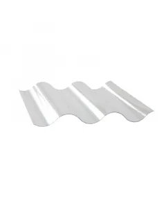 Toplight polikarbonát hullámlemez 2uv, víztiszta kivitel méret: 104 cm x 200 cm, vastagság: 0,8 mm kétoldali uv-állóság a hosszabb 