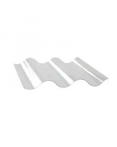 Toplight polikarbonát hullámlemez, víztiszta kivitel méret: 104 cm x 300 cm, vastagság: 0,8 mm kétoldali uv-állóság a tartós haszn