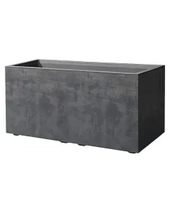 Deroma millennium virágláda antracit színben, közepes és nagyobb növényekhez 79x39x39 cm-es tágas belső tér duplafalú, 100% újra