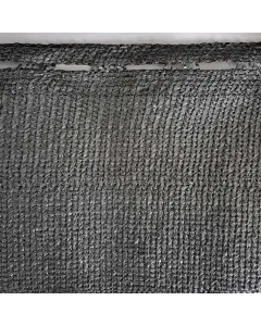 Árnyékoló háló kerítéshez és erkélyhez antracit színű belátásgátló háló hdpe anyag, 170 g/m² gyors rögzítés gomblyukakk