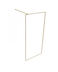   névleges méret: 80 x 190 cm 6 mm-es, biztonsági üveg arany, fémprofil arany tartókonzol  