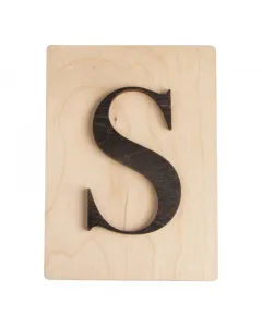 Rayher dekor betű scrabble stílussal 10,5 cm x 14,8 cm méret, 4 mm vastag alap 3 mm vastag betű egyedi fali vagy ajtódekorációkhoz fe