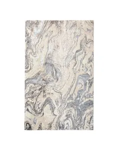 Márvány mintás luizjana szőnyeg 120x170 cm polipropilén és poliészter anyag, 1500 g/m² 7 mm szálmagasság, puha felület ezüst-bé