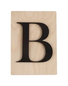 Rayher dekor betű scrabble stílussal 10,5 cm x 14,8 cm méret, 4 mm vastag alap 3 mm vastag betű egyedi fali vagy ajtódekorációkhoz fe