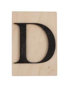 Rayher dekor betű scrabble stílussal 10,5 cm x 14,8 cm méret, 4 mm vastag alap 3 mm vastag betű egyedi fali vagy ajtódekorációkhoz fe