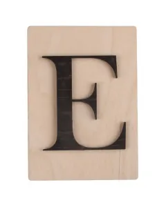 Rayher dekor betű scrabble stílussal 10,5 cm x 14,8 cm méret, 4 mm vastag alap 3 mm vastag betű egyedi fali vagy ajtódekorációkhoz fe