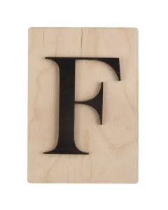 Rayher dekor betű scrabble stílussal 10,5 cm x 14,8 cm méret, 4 mm vastag alap 3 mm vastag betű egyedi fali vagy ajtódekorációkhoz fe