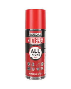 Multi spray univerzális kenőanyag 200 ml praktikus kiszerelés 8-féle hatás egy sprayben tisztít és víztaszító réteget képez fém