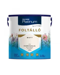 Fehér kialakítású poli-farbe beltéri falfesték matt, mosható felülettelmoshatóságának köszönhetően gyakran használt helyiség