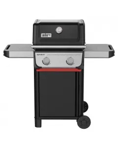 Weber spirit e-210 gázgrill beépített hőmérővel 2 db acél égőfej 2 db oldalpolc Öntöttvas grillrács és zsírfelfogó rendszer 