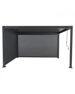 Sunfun oldalfal milos pergolához méret: 386 x 217 cm pvc szövet üvegszál erősítéssel alumínium váz több pozícióban rögzíthet