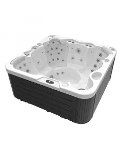 A wellis jupiter p&p 6 személyes jakuzzi 1 fekvő- és 5 ülőhellyel a kényelmes wellnessélményért 46 masszázsfúvókája és kétseb