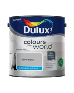 Dulux a nagyvilÁg szÍnei beltéri falfesték 2,5 liter ködös hajnal matt, szürke árnyalat kiváló fedőképesség, nagy kiadósság g
