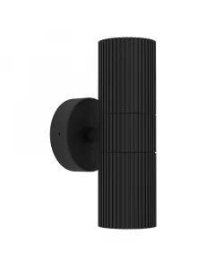 Eglo kültéri falilámpa 2 x max. 28w-os gu10-es foglalat ip44-es védettség modern kivitel fekete színű