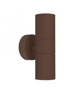 Eglo kültéri falilámpa 2 x max. 28w-os gu10-es foglalat ip44-es védettség modern kivitel barna színű
