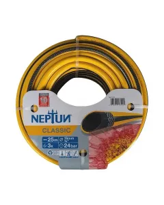 Neptun classic tömlő 25 m kerti öntözéshez formastabil és rugalmas kialakítás a könnyű használathoz keresztszövet erősítés a