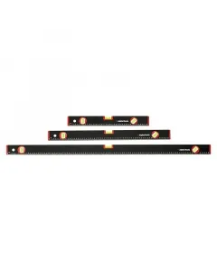 Az alpha tools vízmérték készlet három különböző hosszúságú elemmel segíti a pontos szintezést a csomag 100 cm, 60 cm és 40 c