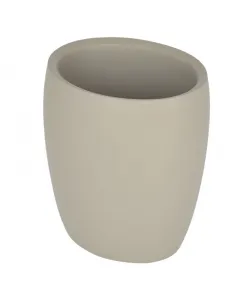 Venus pohár flakoni bézs színben polyresin anyagból készült letisztult design fogkefetartóként vagy univerzális pohárként is hasz
