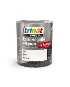 Korróziógátló alapozó fémfelületekre trinÁt special fehér színben, 0.75 l kiszerelésben 5 év korrózió elleni védelem kitűnő