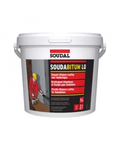Soudal soudabitum lq bitumenes vízszigetelés, rugalmas víz- és párazáráshoz egykomponensű, latexszel javított bitumenemulzió oldó