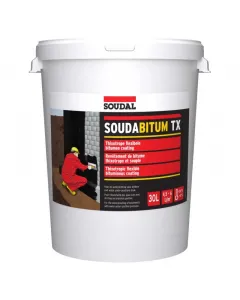 Soudal soudabitum tx kétkomponensű bitumenes paszta vízszigeteléshez. kiváló tapadás nedves és száraz aljzatra. repedésáthidaló,