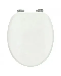 Poseidon wc-ülőke sari fehér színben lecsapódásgátlós mechanikával ellátva  lapos szendvics design mdf alapanyagból készült wc