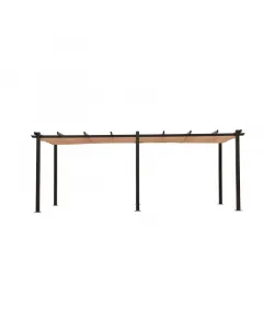 A sunfun jakarta ii alumínium pergola 3 m x 6 m méretben terasz lefedésére alkalmas 90 x 90 mm alumínium lábak stabil szerkezeti kial