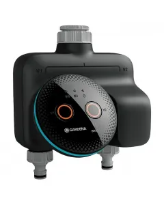 Gardena smart dual Öntözőkomputer két terület független öntözése akár 36 öntözési ciklus naponta időjárásalapú öntözéste