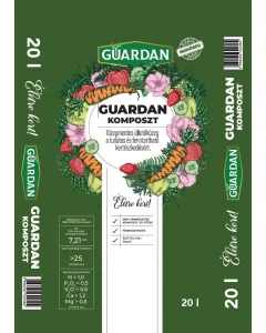 Guardan komposzt – 100% természetes ültetőközeg (20 liter) tőzegmentes, környezetbarát összetétel semleges ph-érték: 7,2 magas 