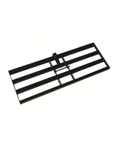 Gardol szintező gereblye fej precíz munkavégzéshez 70 × 25 cm-es acélfej négy támasztórúd kúpos szerszámnyélhez alkalmas (Ø 28