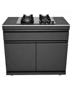 Kingstone kültéri konyhamodul gázfőzőlappal cube kültéri konyharendszerhez 4 gázégő összesen 7,8 kw teljesítménnyel tartós, sz