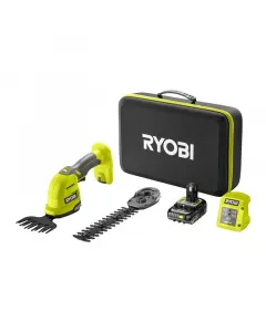 Ryobi one+ akkus sövényvágó és fűnyíró szett ry18gsa-120t  2 az 1-ben funkció: pázsit- és sövényvágás egyetlen eszközzel sz