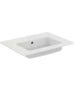 Ideal standard mosdókagyló beépíthető kivitel 61 cm széles, 1 csaplyukkal szögletes forma túlfolyóval  tartós anyagból