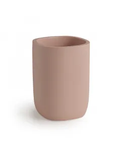 Gedy pohár matt rózsaszín árnyalatban gyantából készült mérete: 7,7 cm x 7,7 cm x 9,7 cm minimalista design  az ylenia kollekció 