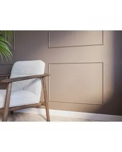 Cando alapozott díszléc, 4 db-os kivitelben 50 × 70 cm-es keret 8,5 × 22 mm profil Öntapadó, könnyű szerelés festhető fehér mdf a