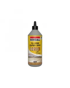 Soudal 64a gyorskötésű faragasztó vízállóság: d2 kiszerelés: 750 g puha fafajták ragasztásához