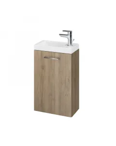 Cersanit fürdőszobabútor szett lara como dió színben függesztett kivitel 40 cm szélességgel 22 cm mélység  tartozék como mosdó 